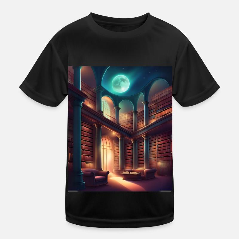 Fantasy library Kids Functional T-Shirt