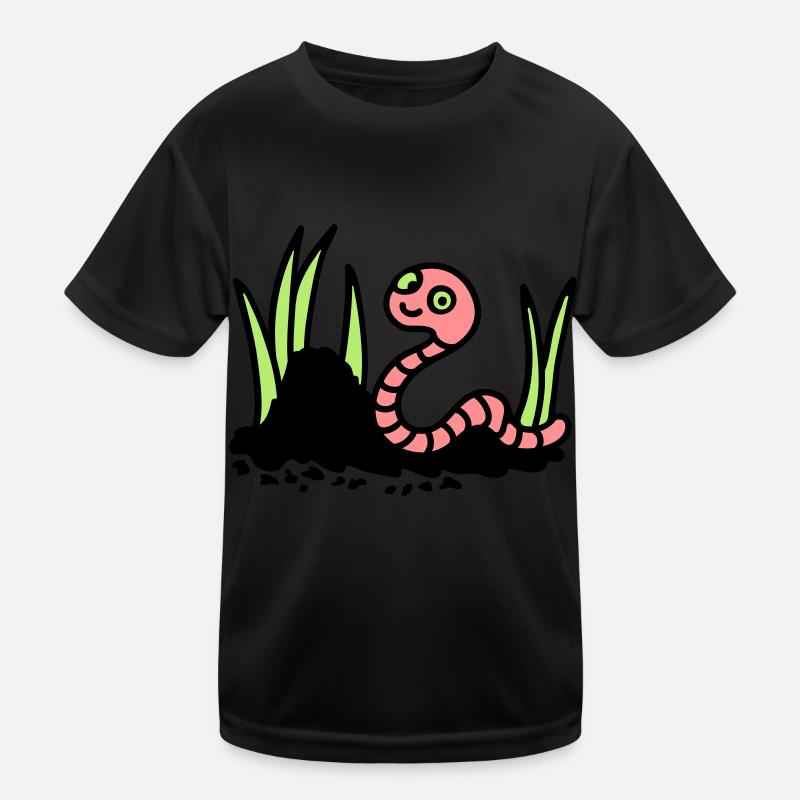 Regenwurm Erde - 3 Kinder Funktions-T-Shirt