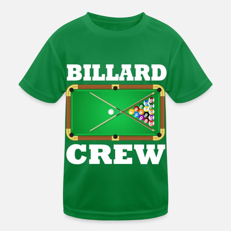 Billard Crew Kinder Funktions-T-Shirt