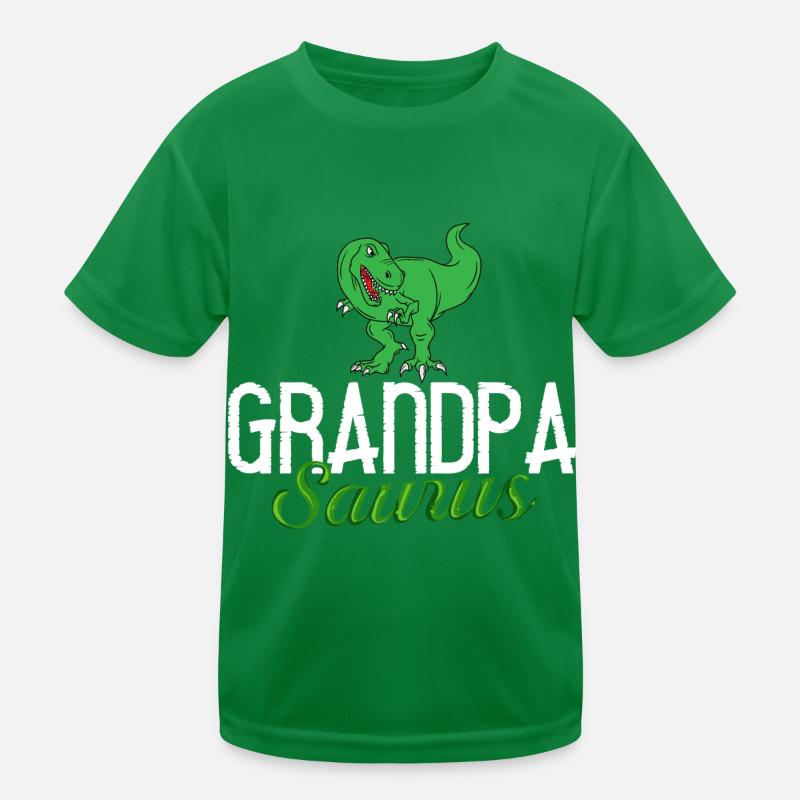 Opa Dinosaurier Großvater Saurus Opasaurus Kinder Funktions-T-Shirt