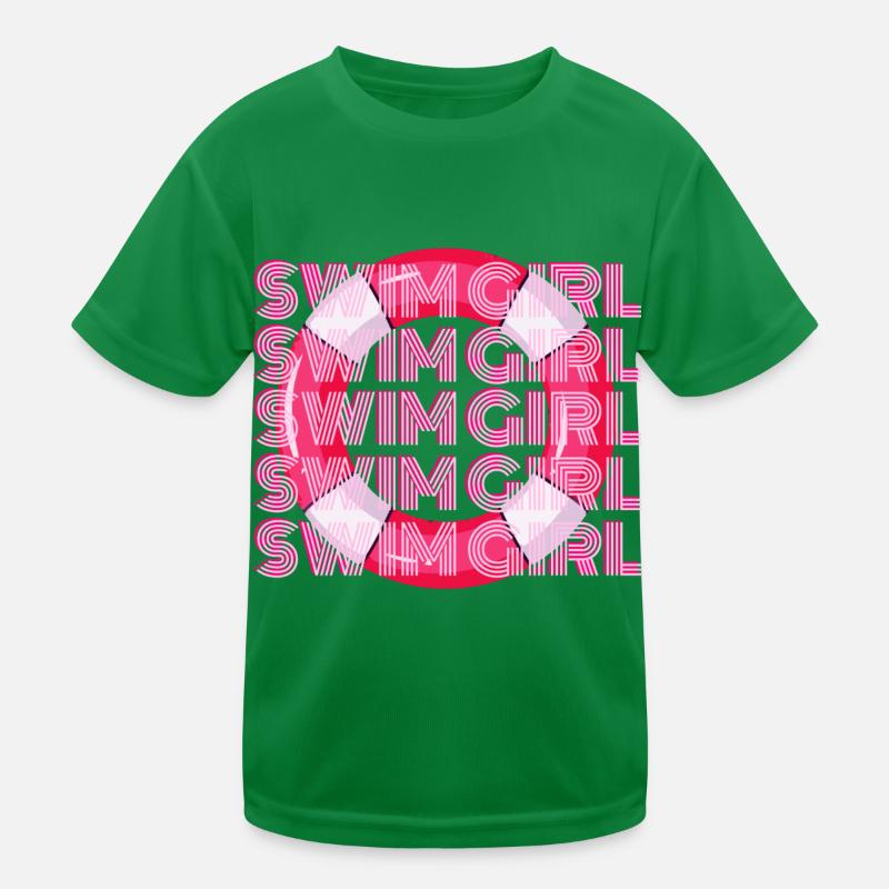 Schwimmen Mädchen Kinder Funktions-T-Shirt