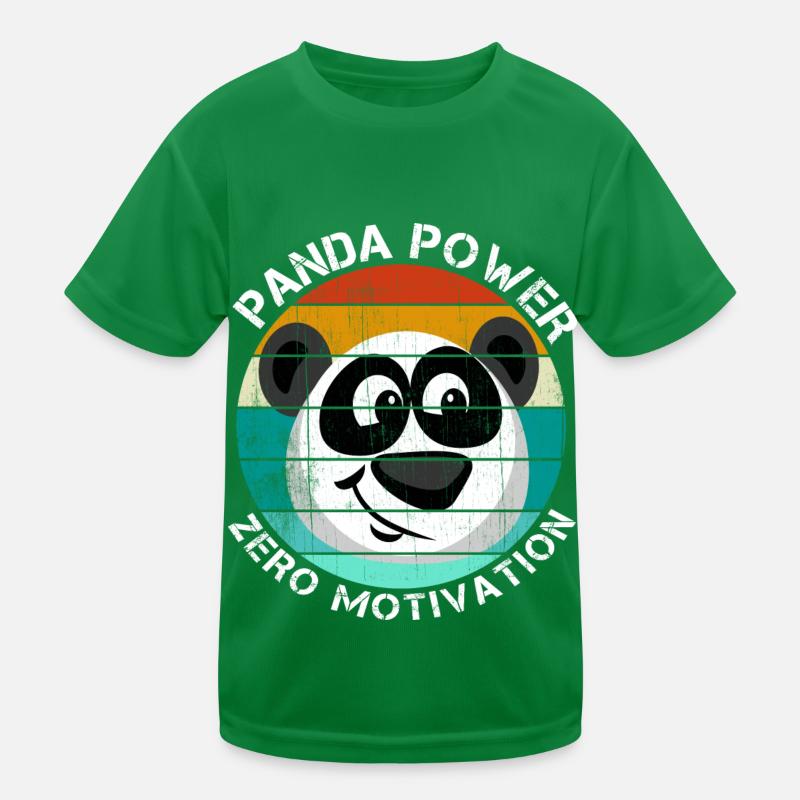 Panda Power Zero Motivation Kinder Funktions-T-Shirt