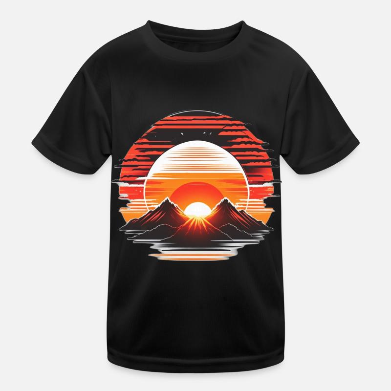 Optimistic Atmosphere and Fresh Morning Lighting Kids Functional T-Shirt