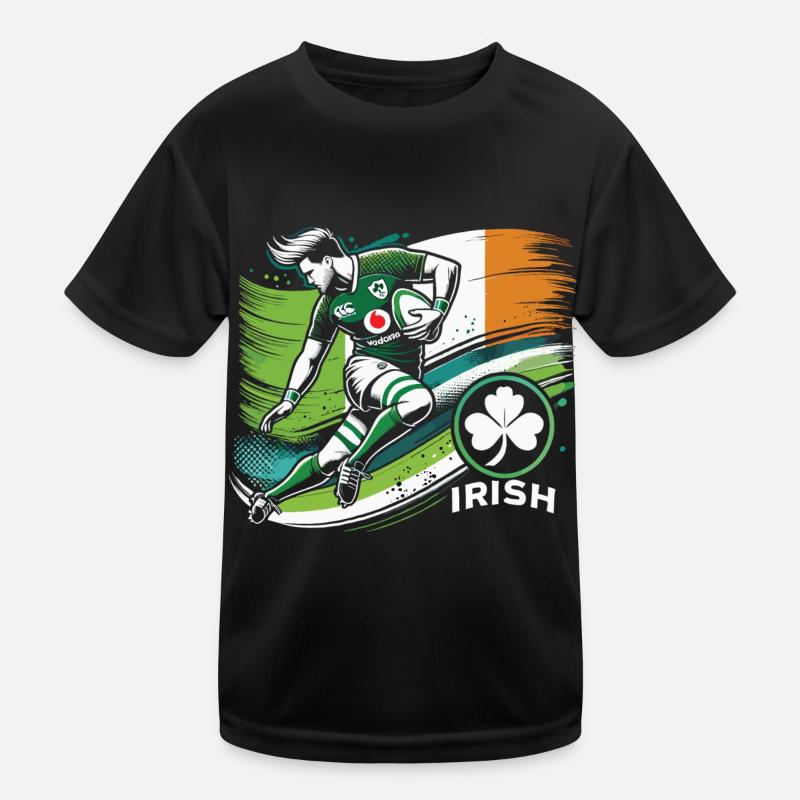 Maillot de Rugby Irlande T-shirt sport Enfant