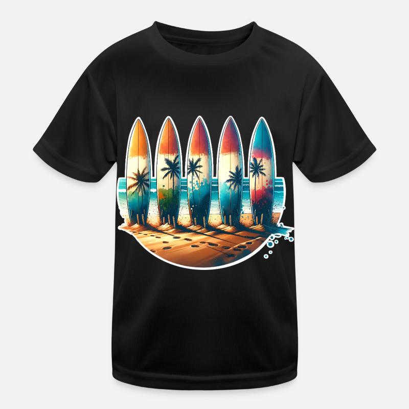 Surfen Surfer Kinder Funktions-T-Shirt