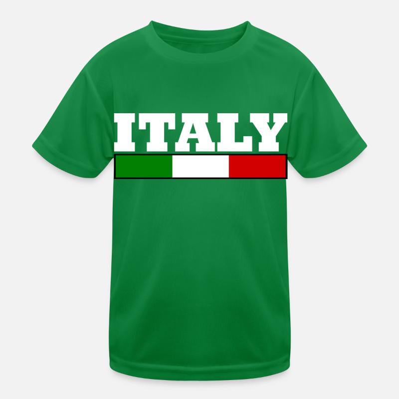 Italy flag Kids Functional T-Shirt