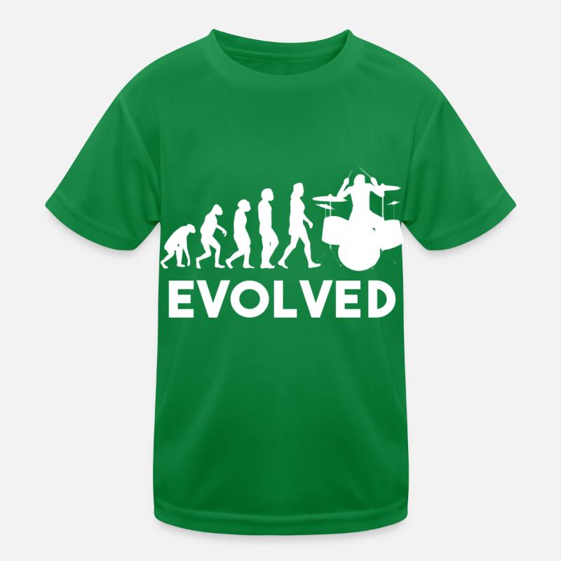 Drummer Drums Evolution T-shirt sport Enfant
