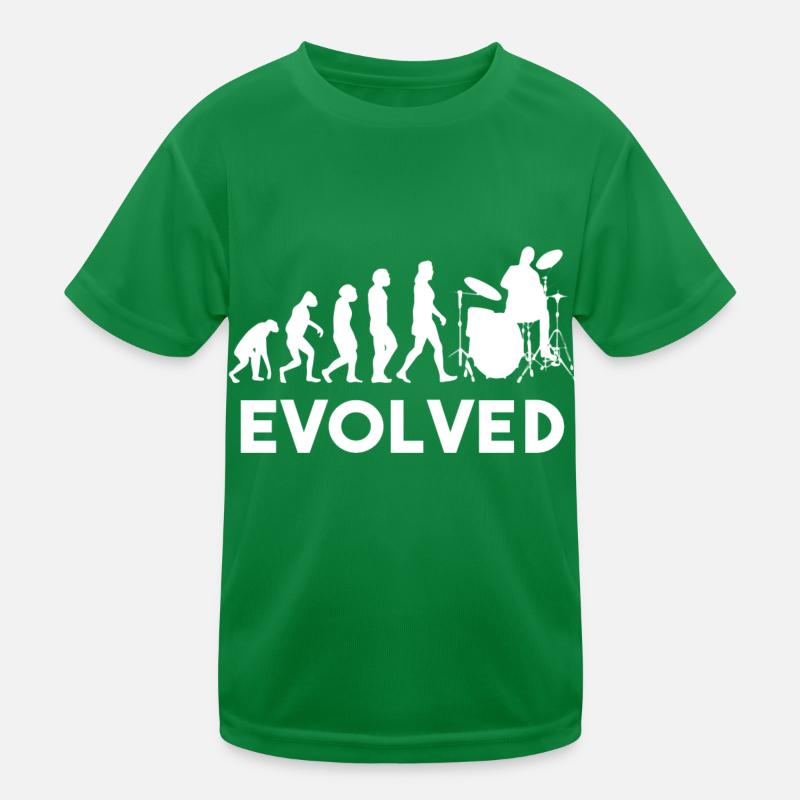 Drummer Drums Evolution T-shirt sport Enfant