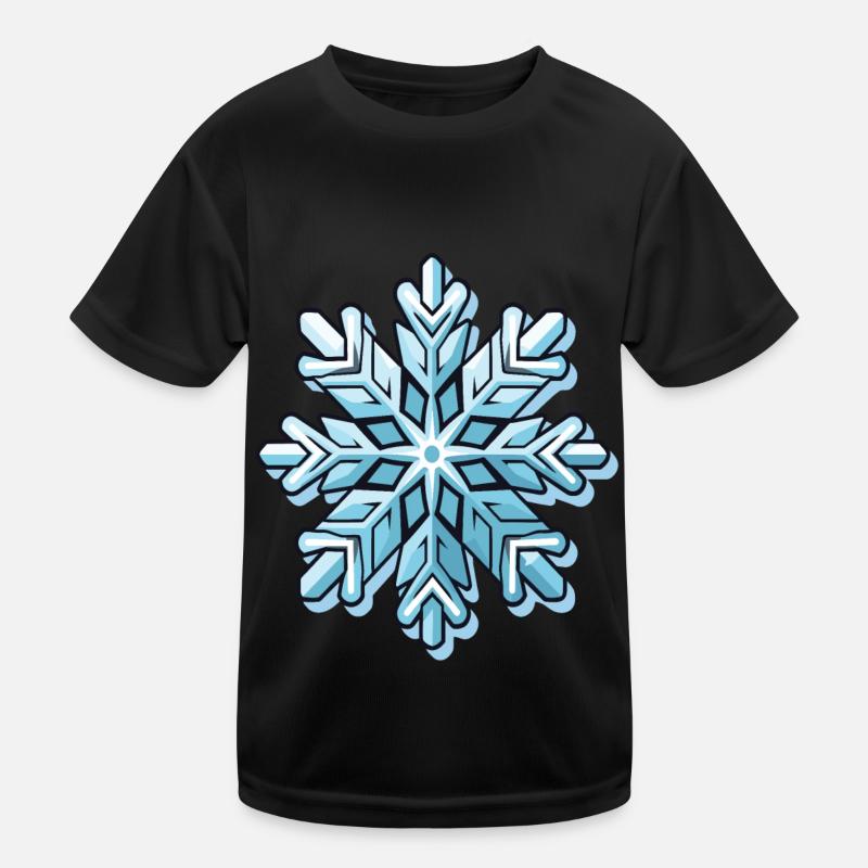 Schneeflocke Kinder Funktions-T-Shirt