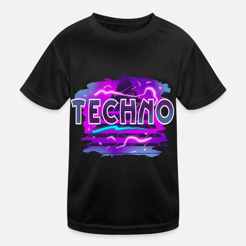 Techno Kinder Funktions-T-Shirt