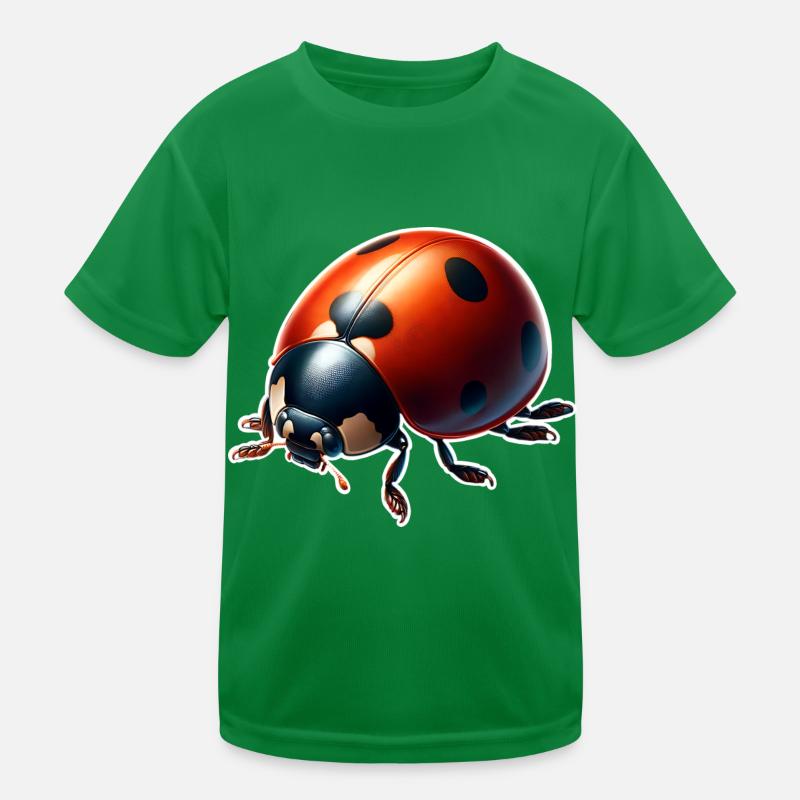 Marienkäfer Kinder Funktions-T-Shirt
