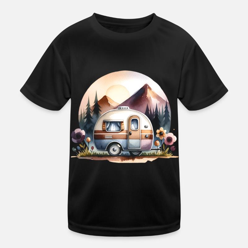 camping Kids Functional T-Shirt