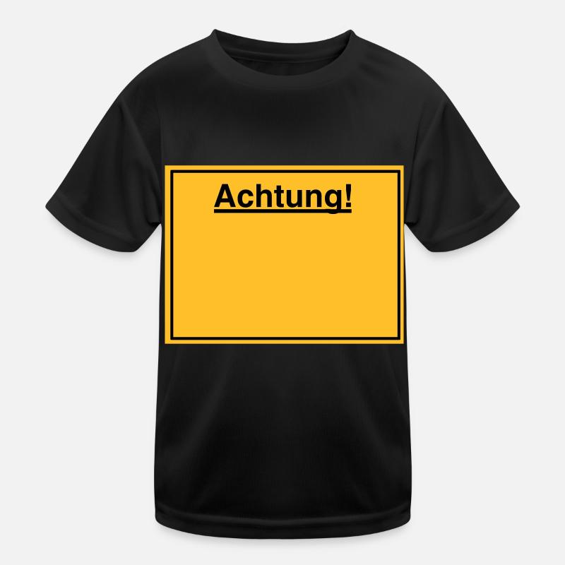 Schild Kinder Funktions-T-Shirt