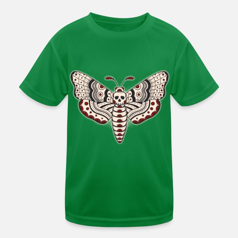 Death-Head-Moth-Dark Kinder Funktions-T-Shirt