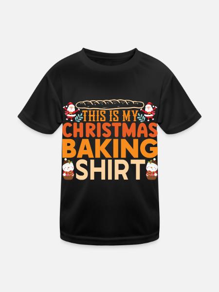 Cuisson de costumes de Noël - T-shirt sport Enfant - noir - Devant