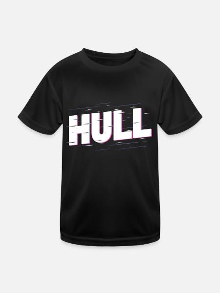 Hull Angleterre Royaume-Uni City Police Home Love - T-shirt sport Enfant - noir - Devant