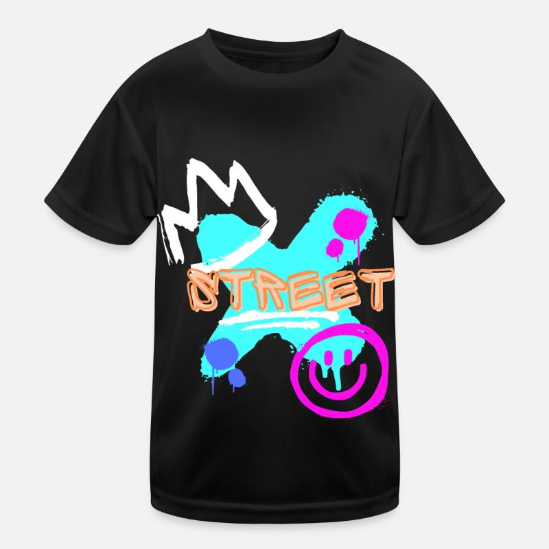Street Graffiti Kinder Funktions-T-Shirt