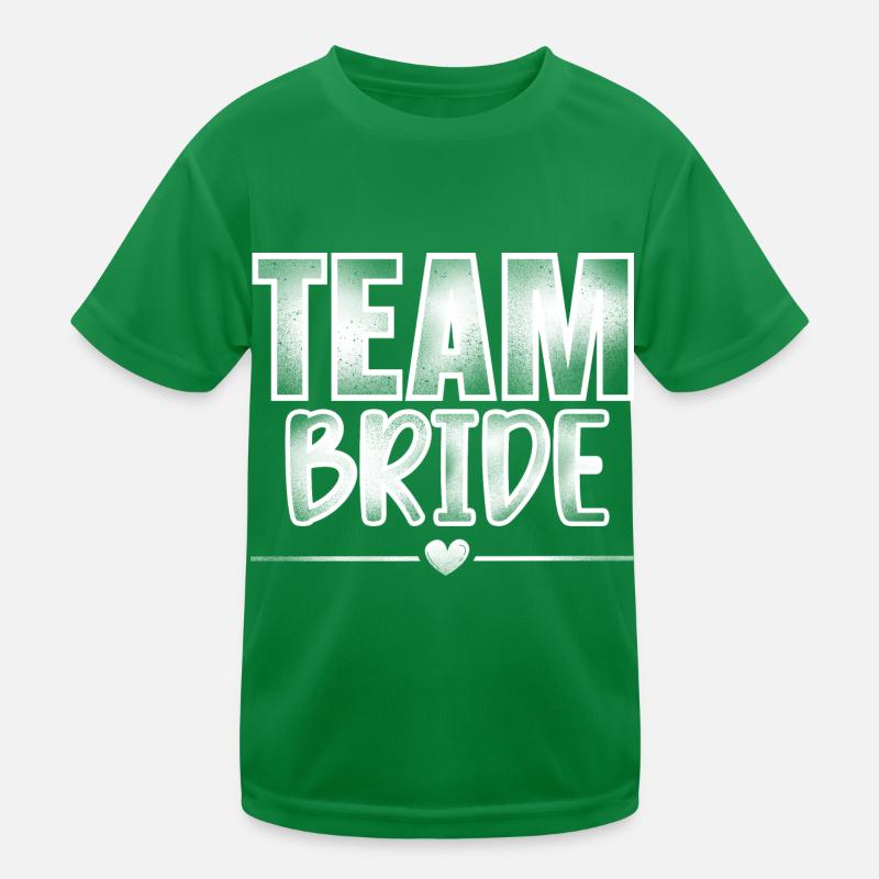 Team Braut Kinder Funktions-T-Shirt