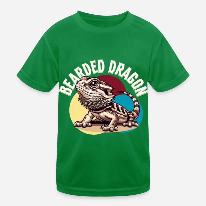 Bartagame Bartagamen Bearded Dragon Kinder Funktions-T-Shirt