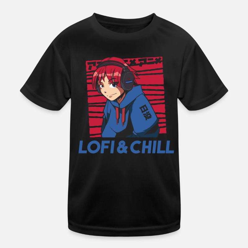 Lustiges Anime, Manga, Lofi Geschenk Kinder Funktions-T-Shirt