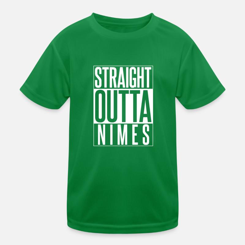 STRAIGHT OUTTA NIMES Kinder Funktions-T-Shirt