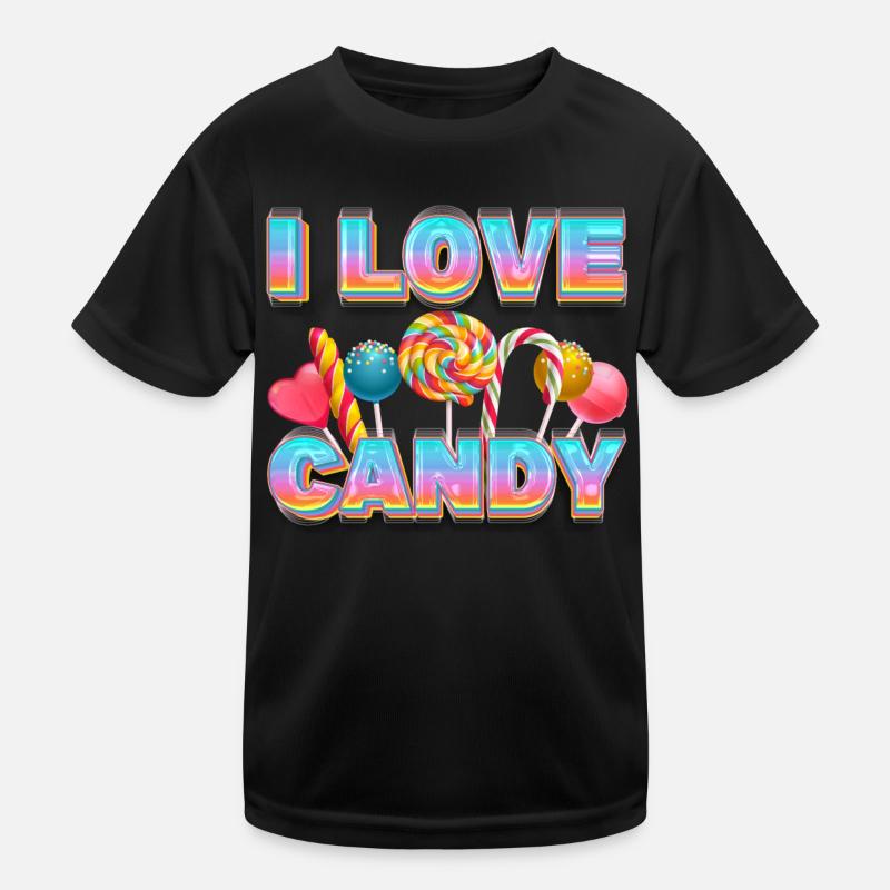 J’aime Candy Sweets Candy Lollipop T-shirt sport Enfant