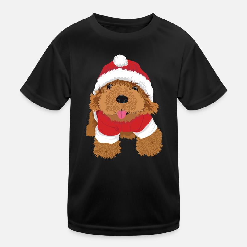 Christmas dog Kids Functional T-Shirt