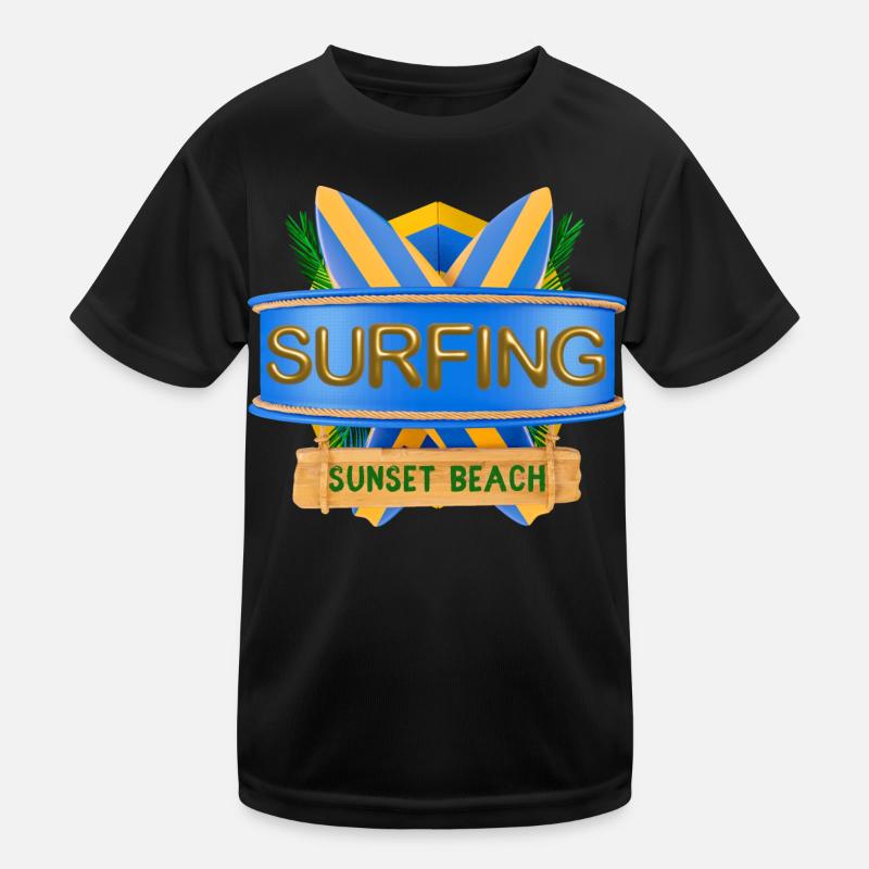 Hawaï, Surf, Sunset Beach T-shirt sport Enfant