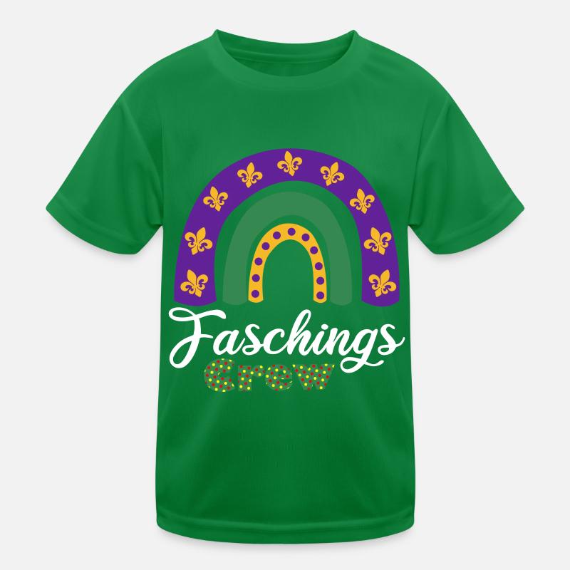 Équipage de carnaval | Violet Vert Jaune T-shirt sport Enfant