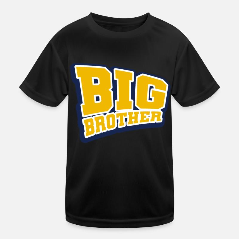 Brother - Kinder Funktions-T-Shirt - Schwarz