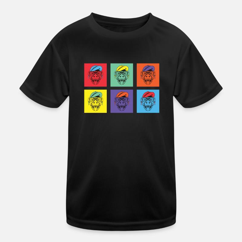 Overruled Monkey Colorful 1 Kids Functional T-Shirt