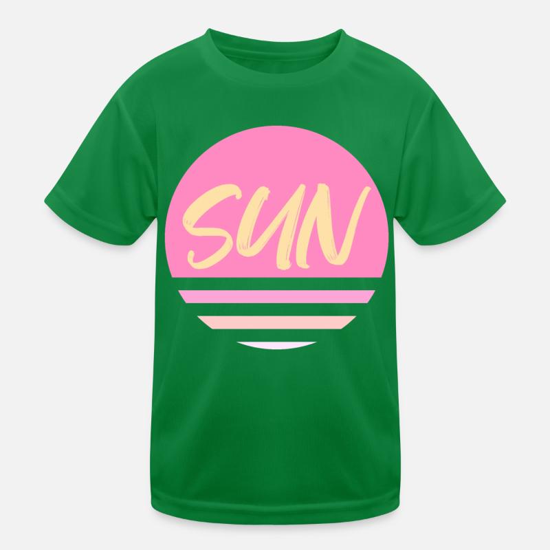 Sonnengelb Kinder Funktions-T-Shirt