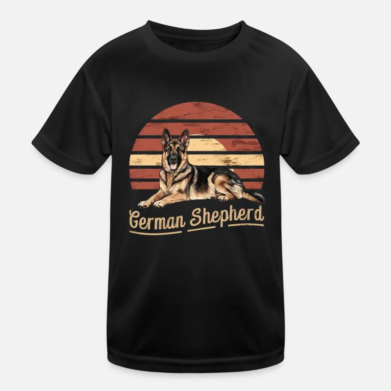 German Shepherd Kinder Funktions-T-Shirt