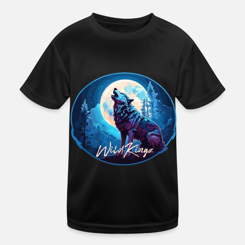 Wolf Kinder Funktions-T-Shirt