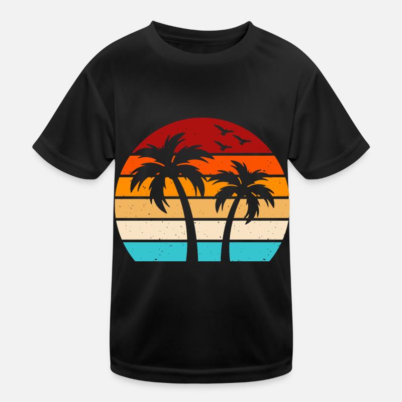 Palmen Kinder Funktions-T-Shirt