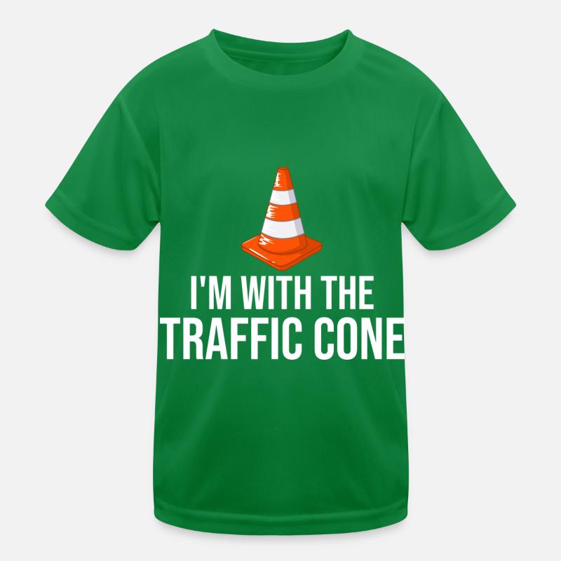 Cône de circulation cône de signalisation T-shirt sport Enfant