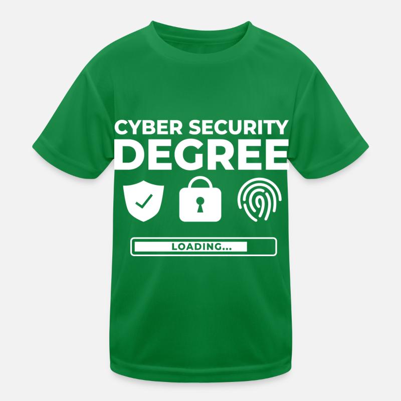 Informations sur la cybersécurité Ordinateur Sicherheit T-shirt sport Enfant