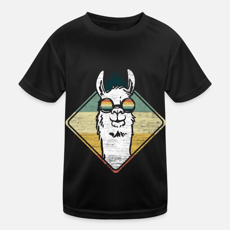 Lama Llama Alpaca Kids Functional T-Shirt