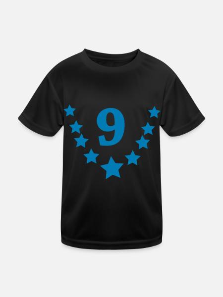 9 ans - T-shirt sport Enfant - noir - Devant