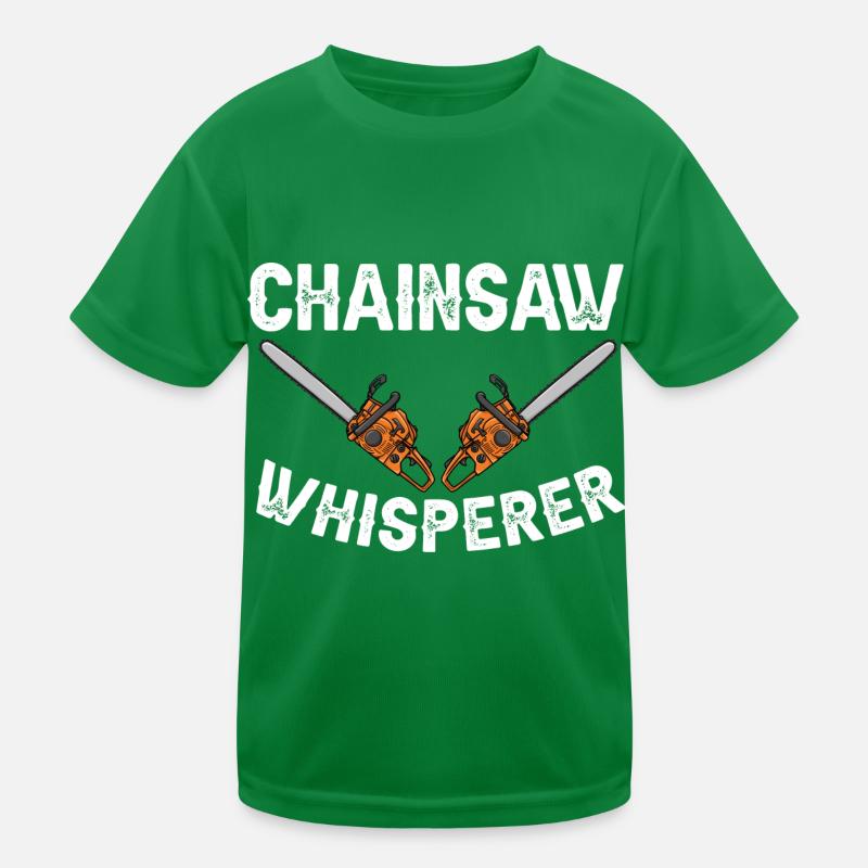 Tronçonneuse Foresterie Forest Work Forest Worker T-shirt sport Enfant