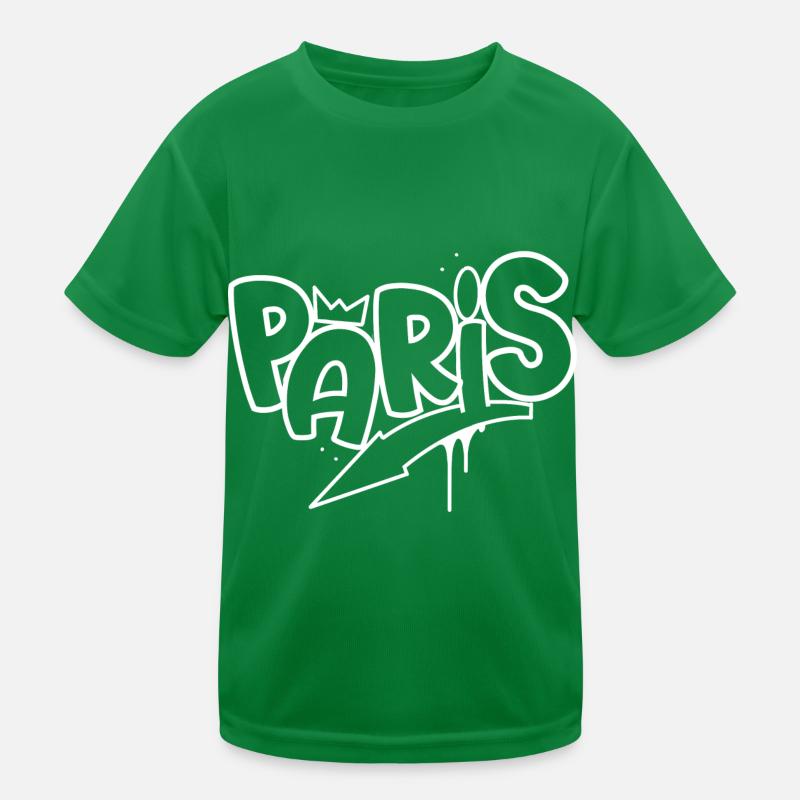Paris Graffiti Kinder Funktions-T-Shirt