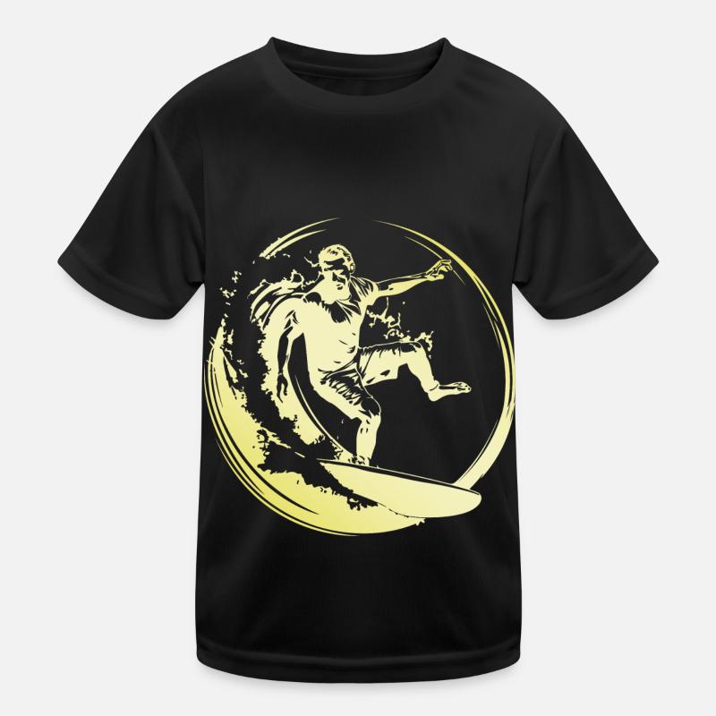 Surfer Man Kids Functional T-Shirt
