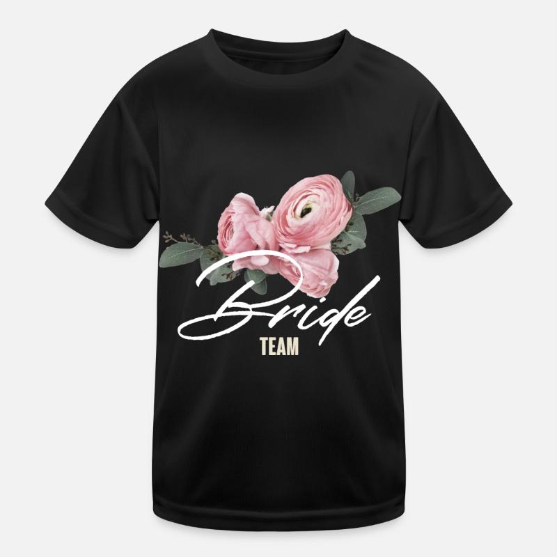 Team Braut Kinder Funktions-T-Shirt