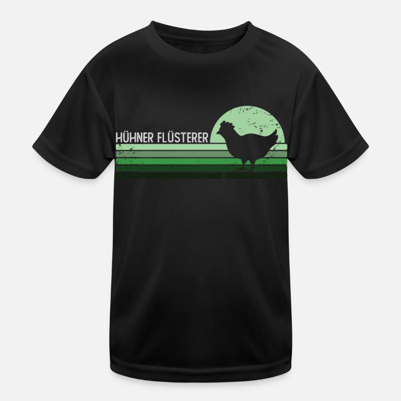 Hühner Flüsterer Kinder Funktions-T-Shirt