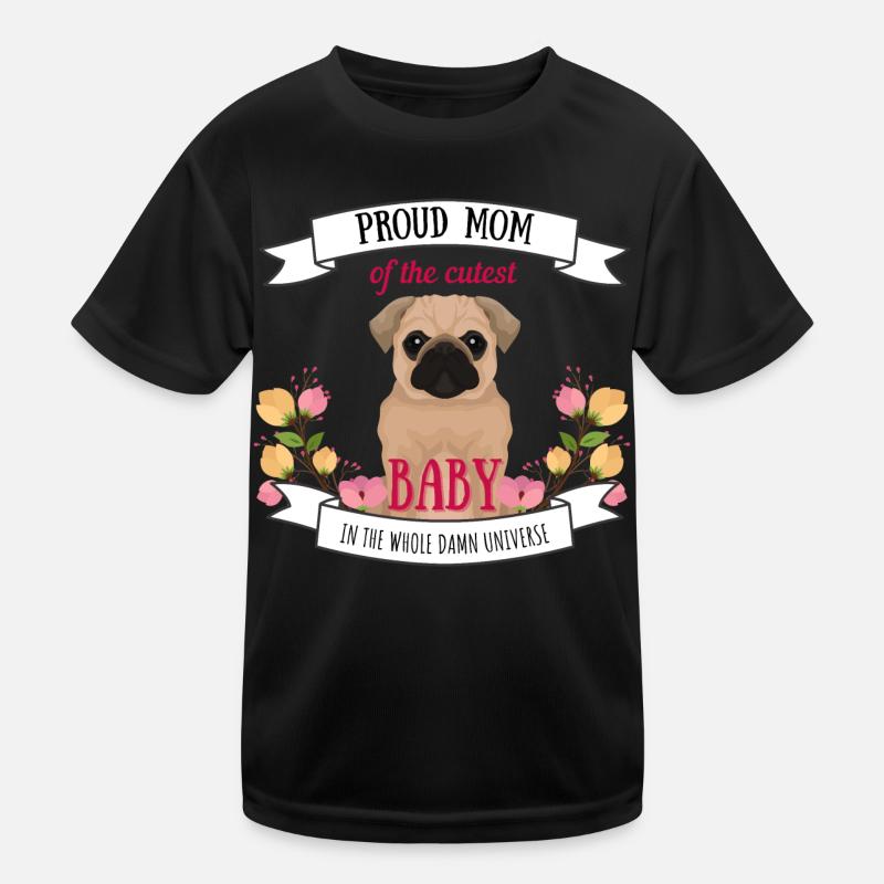 Maman de chien bébé cool proverbes chien mobylette mignon T-shirt sport Enfant