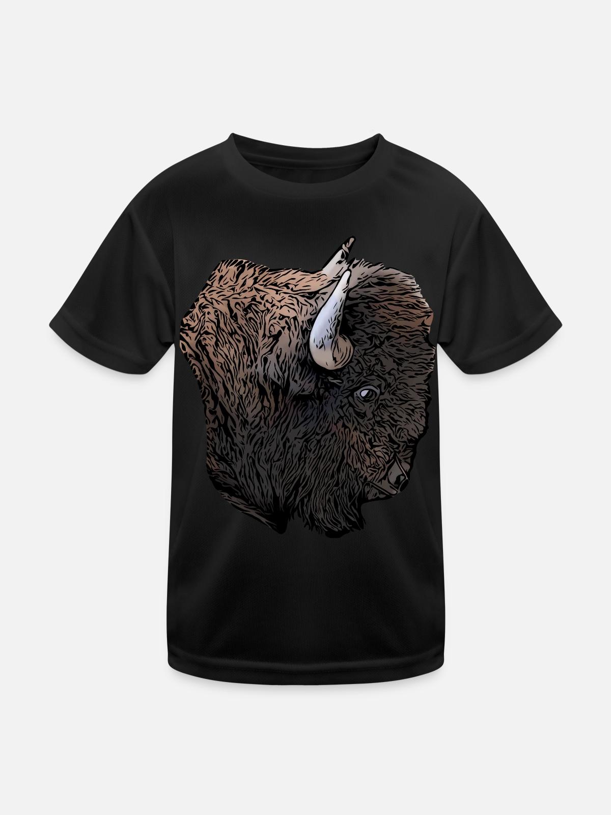 Buffalo - Kids Functional T-Shirt - black - Front