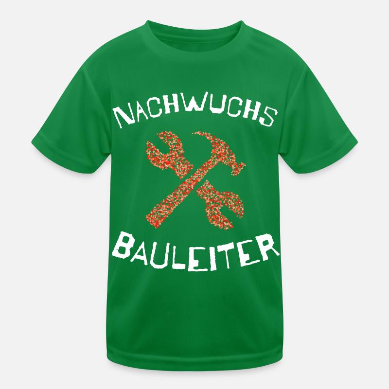 Nachwuchs Bauleiter Bauarbeiter Bau Kinder Funktions-T-Shirt
