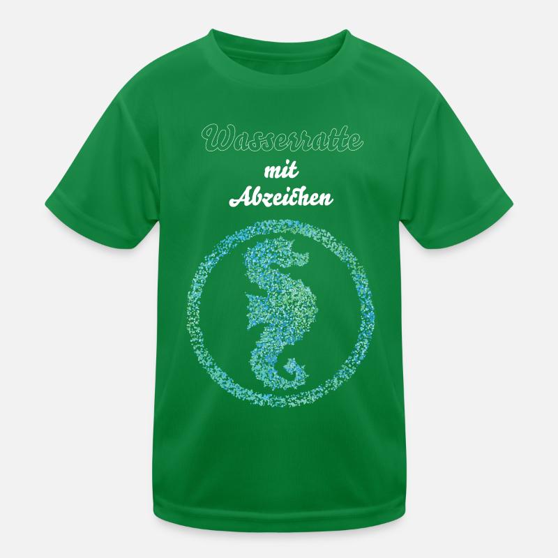 Seepferd Seepferdchen Abzeichen Schwimmprüfung Kinder Funktions-T-Shirt