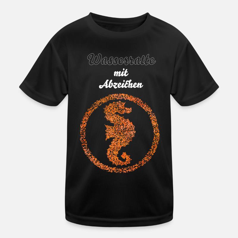 Seepferdchen Schwimmabzeichen Abzeichen Kinder Funktions-T-Shirt