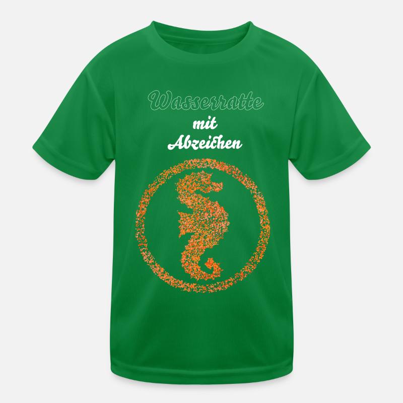 Seepferdchen Schwimmabzeichen Abzeichen Kinder Funktions-T-Shirt